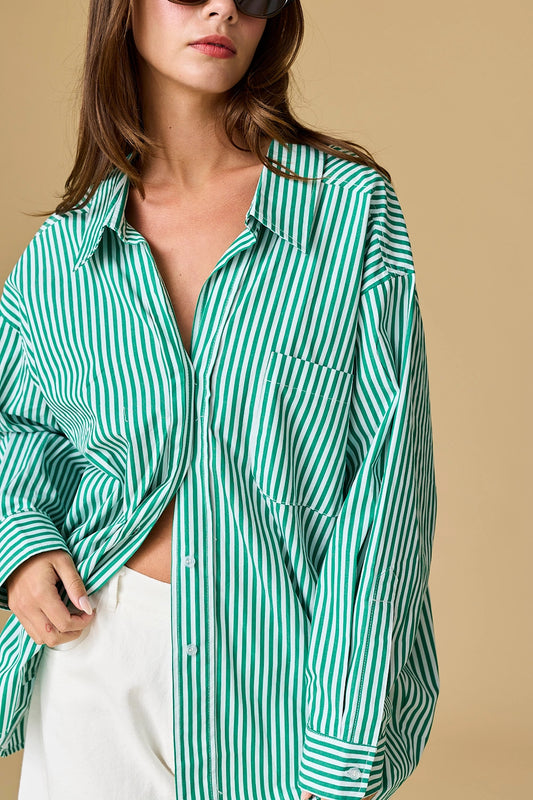 Luna Oversized Stripe Shirt