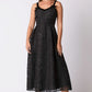 Floral Jacquard Organza Dress