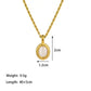 Gemstone Vintage Twist Chain Necklace