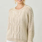 Washed Cable Sweater