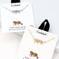 Gold-Dipped Tiger Figurine Pendant Necklace