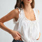 Embroidered Broderie Anglaise Cotton Top