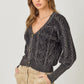 Mixed Weaving Sweater Cardigan