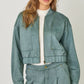 Suede Bomber Jacket