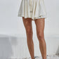 Woven Rayon Nylon Layered Skort
