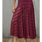 Knit Nylon Spandex Lace Maxi Skirt