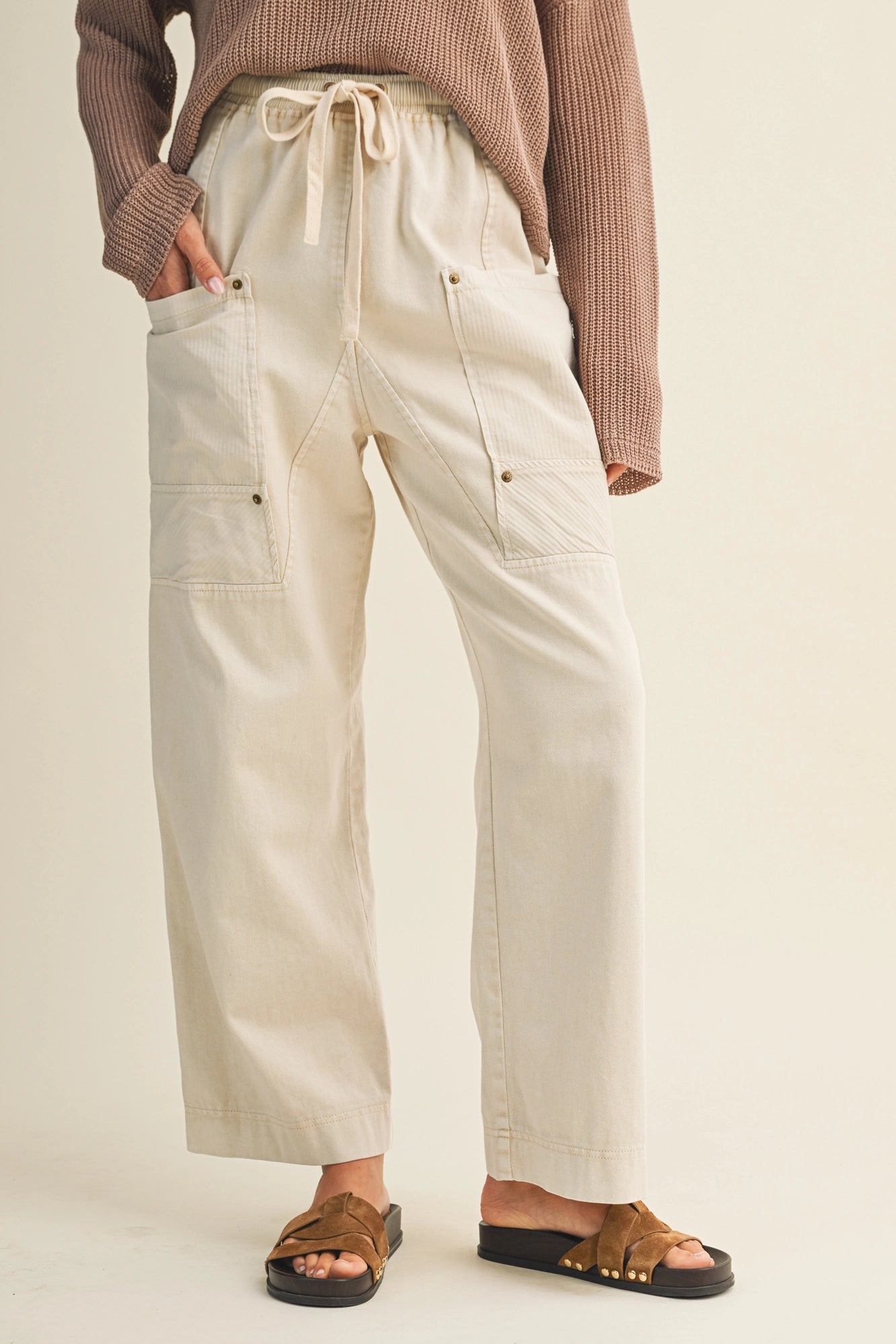 Side Pocket Wide Pants