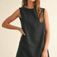 Button Detail Linen Dress