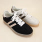 Christi Black Double Stripe Design Sneakers
