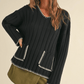 The Natasha Stitch Detail Wide Rib Pattern Sweater