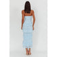 Sweetheart Tiered Maxi Dress