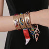 Leopard Print Scarf Bangle Bracelet