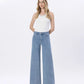 Super High Rise Full Length Palazzo Jeans