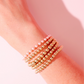 Pink Mini Luci Bracelet in Gold