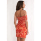 Off Shoulder Floral Mini Dress
