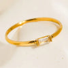 Côme 18K Gold Non-Tarnish Minimalist Thin Cz Band