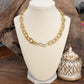 Chunky Chain Necklace with A Large Pearl