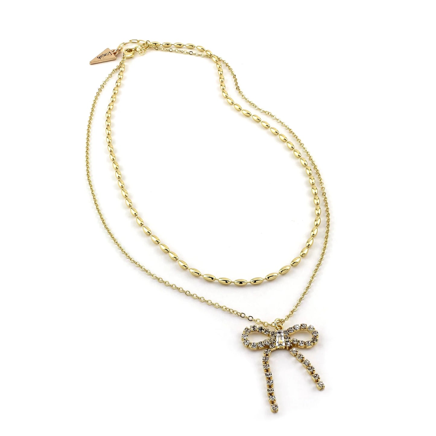 Dangling Bow Necklace