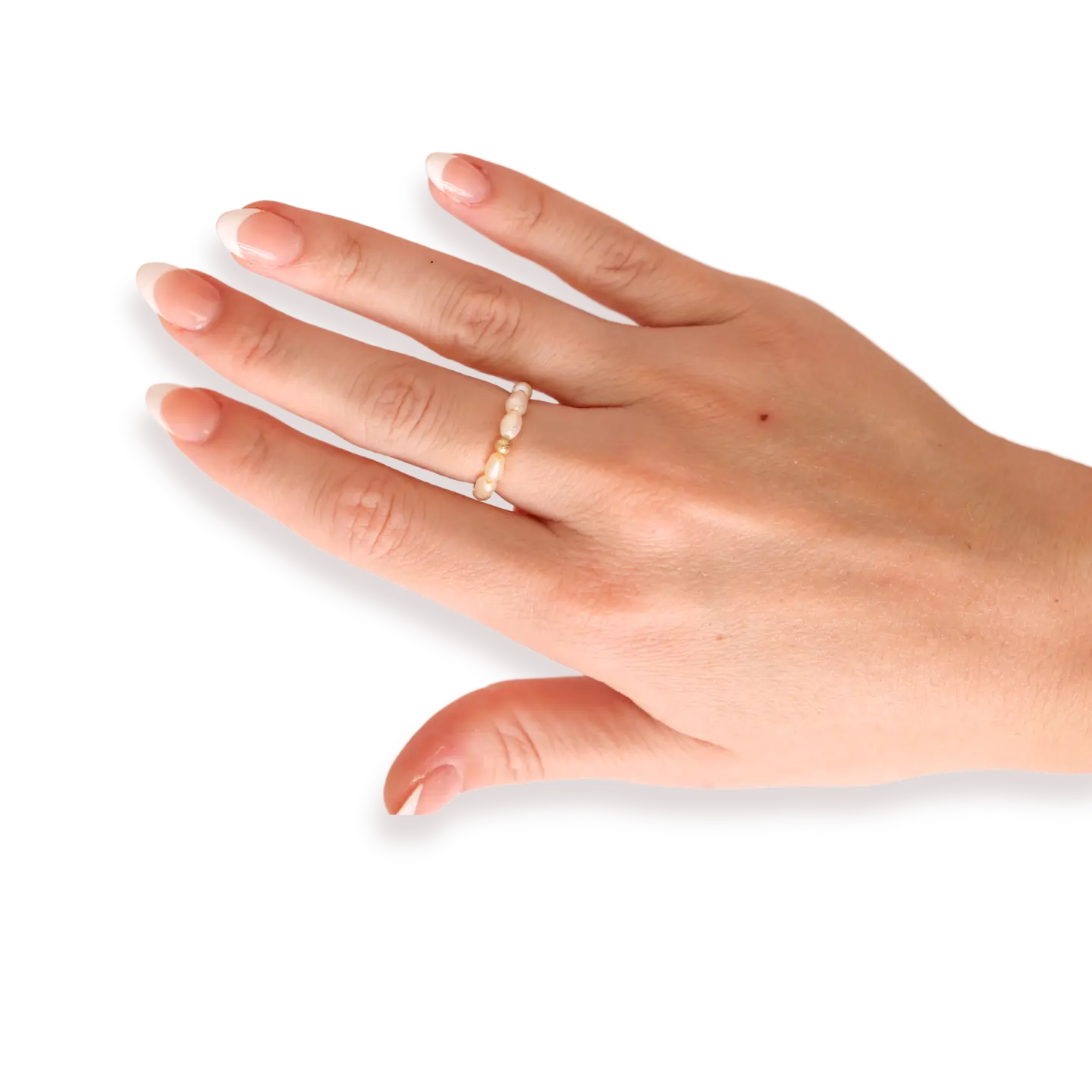 Jamie Pearl Ring in Gold