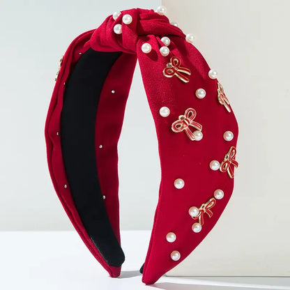 Pearl Bow Hair Band Headband