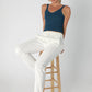 Deep V Neck Ribbed Top