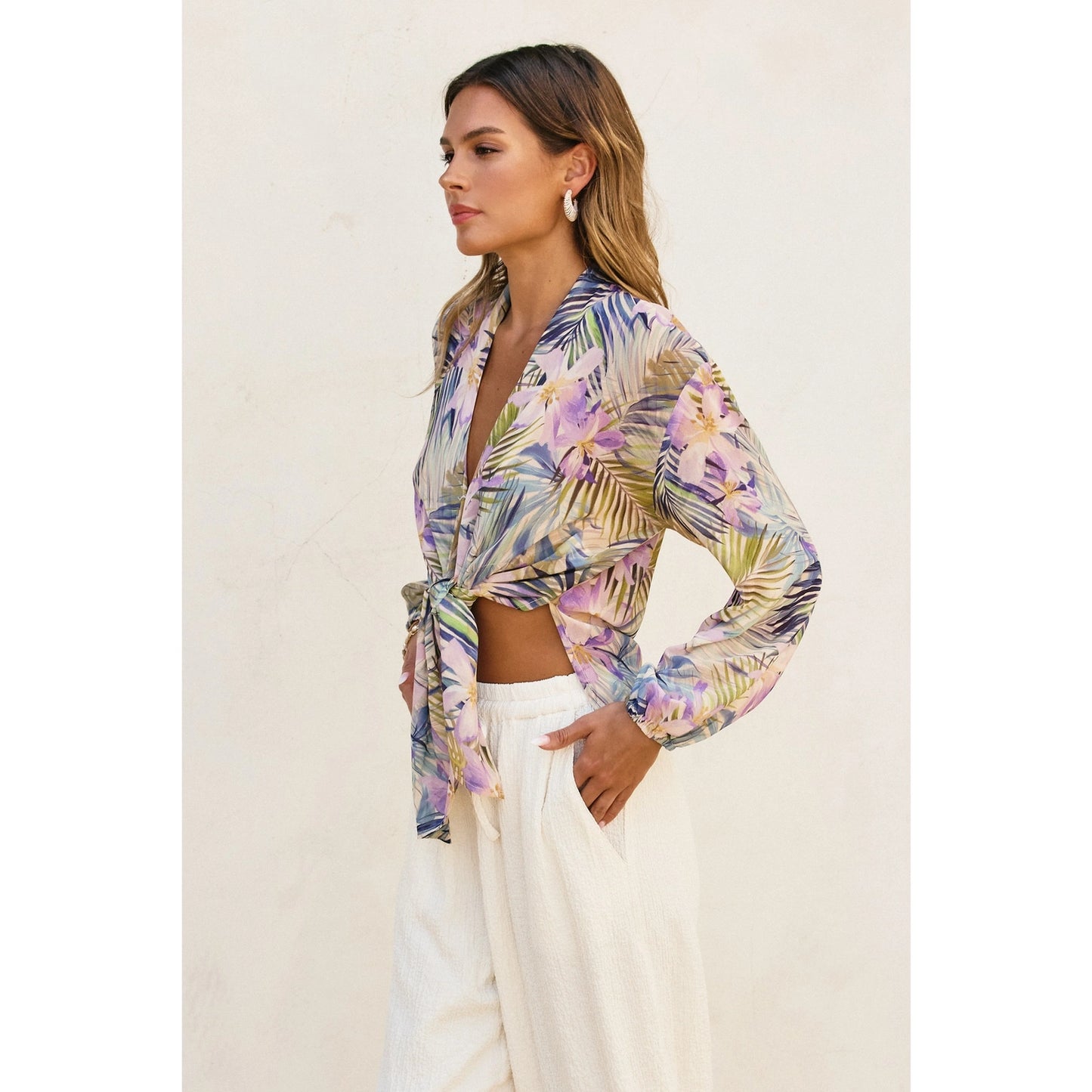 Meet Me in Maui Knot Front Shirt