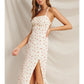 Pretty Little Rose Tie Back Midi Dress