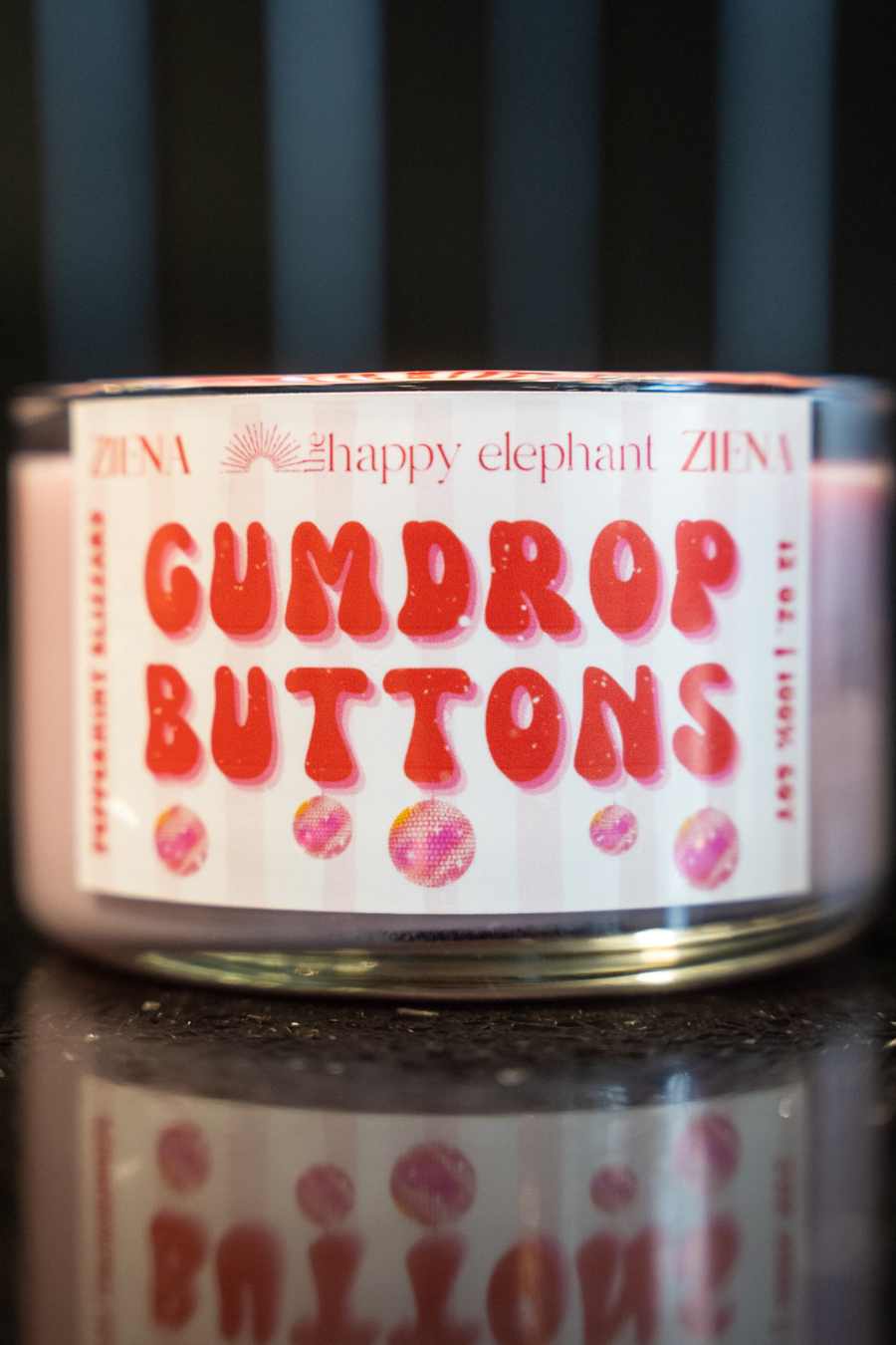 Gumdrop Buttons Handmade Candle