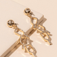 Linked Pickleball 18K Gold Dip Earrings