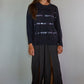 Knit Sweater Sequin Detail Pullover Top