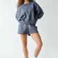 CloudWalk Balloon Sleeve Fleece Crewneck