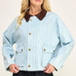 Denim Contrast Collar Jacket