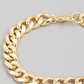 flat la close up view of Aniston chain bracelet with lobster claw closure 