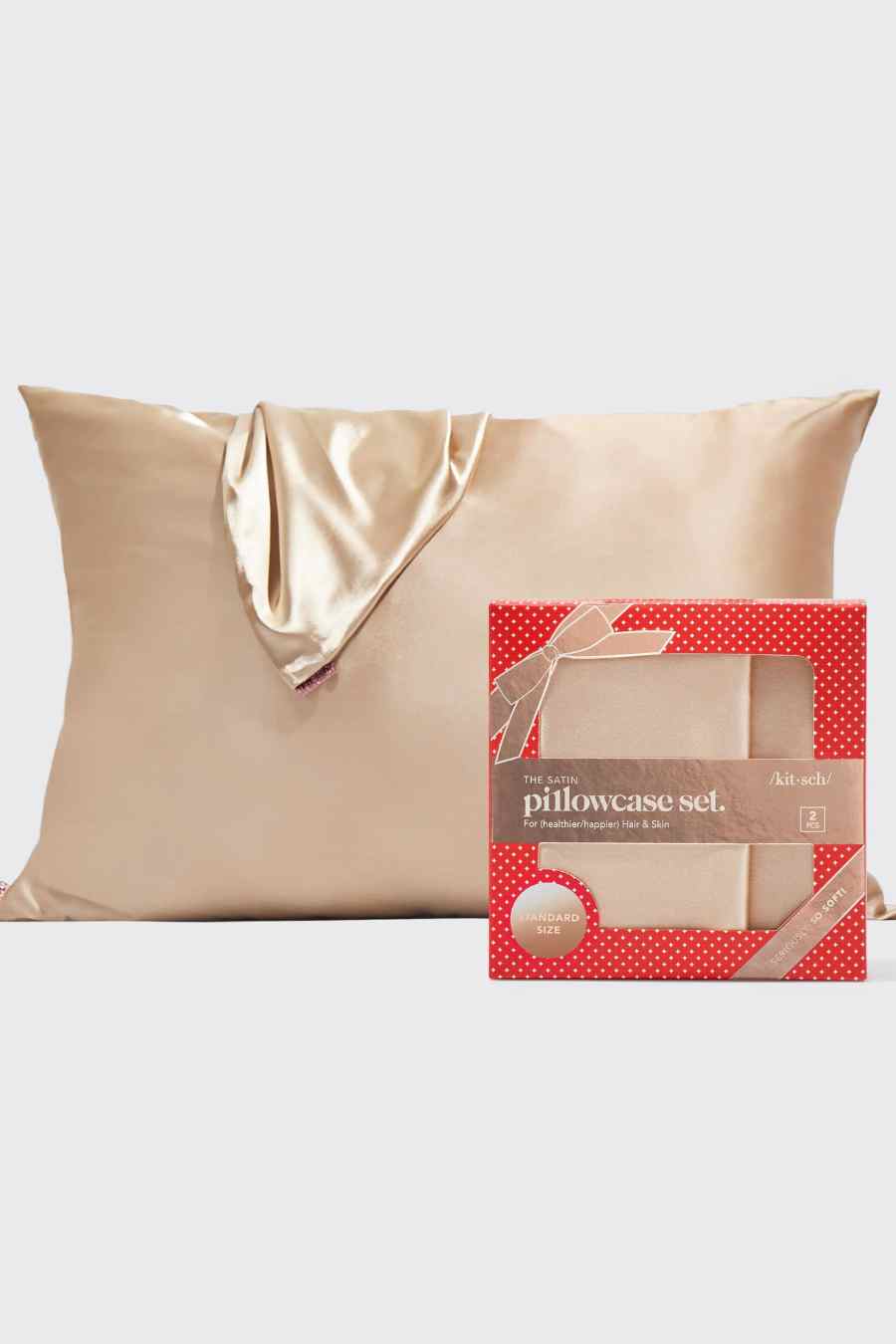 Holiday Satin Standard Pillowcase 2pc