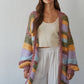 Knit Sweater Striped Long Sleeve Cardigan
