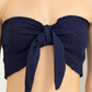 Alana Smocked Tie Front Tube Top