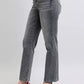 Rhinestone Detail Straight Jeans