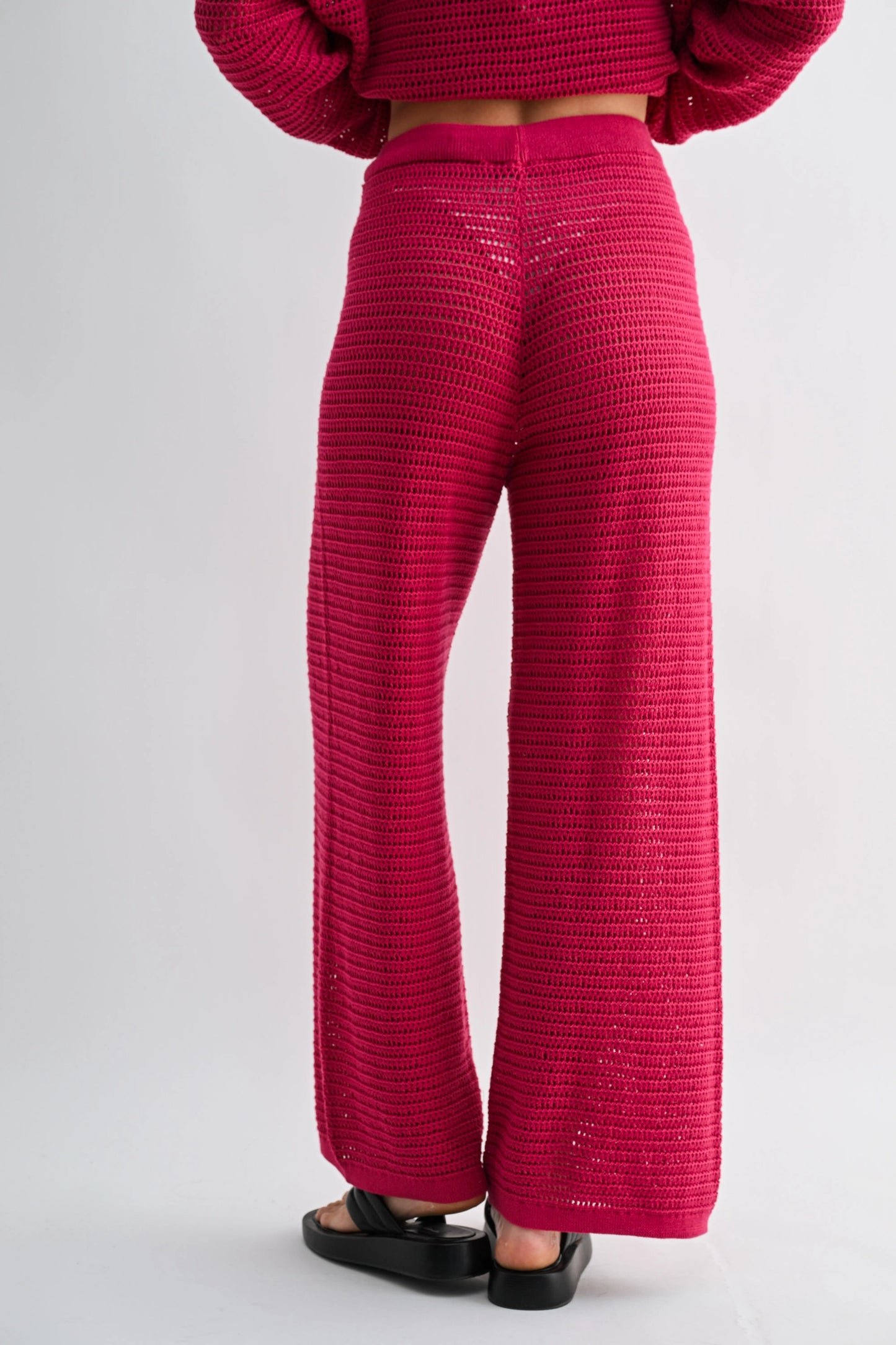 Breezy Crochet Wide-Leg Pants
