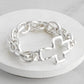 Chunky Chain Cross Bracelet