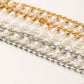 Layered Pearl Chain Belt