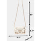 Transparent Rectangle Studded Crossbody Bag