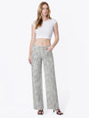 Low Rise Leopard Wide Leg