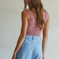 Knit Modal Nylon Spandex Seamless Jacquard Tank