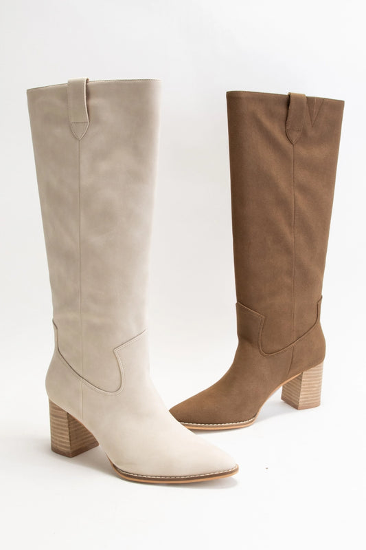 Ariana Mid Knee Length Cowboy Boot