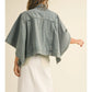 Cape Style Denim Jacket