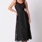 Floral Jacquard Organza Dress