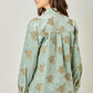 Washed Corduroy Embroidery Jacket