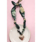 Handmade Scarf Charm Necklace