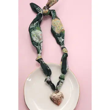Handmade Scarf Charm Necklace
