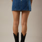 Low Waist Denim Skirt